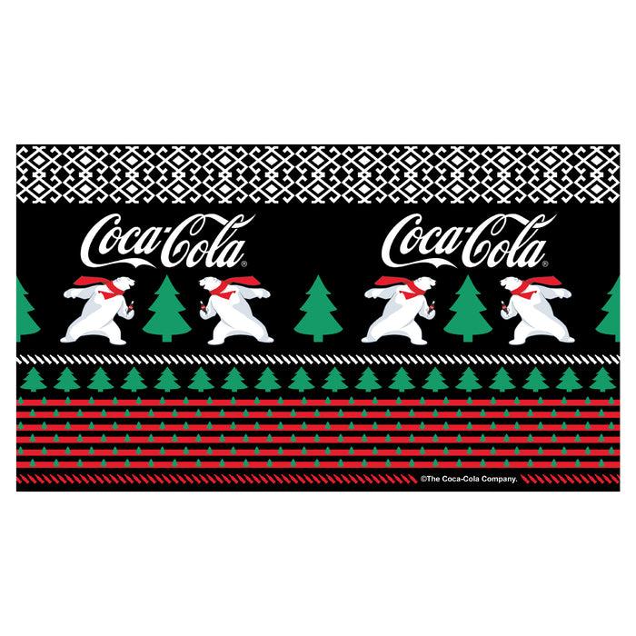 Fifth Sun Coca Cola Christmas Polar Bears Sweater Print Stainless Steel Water Bottle