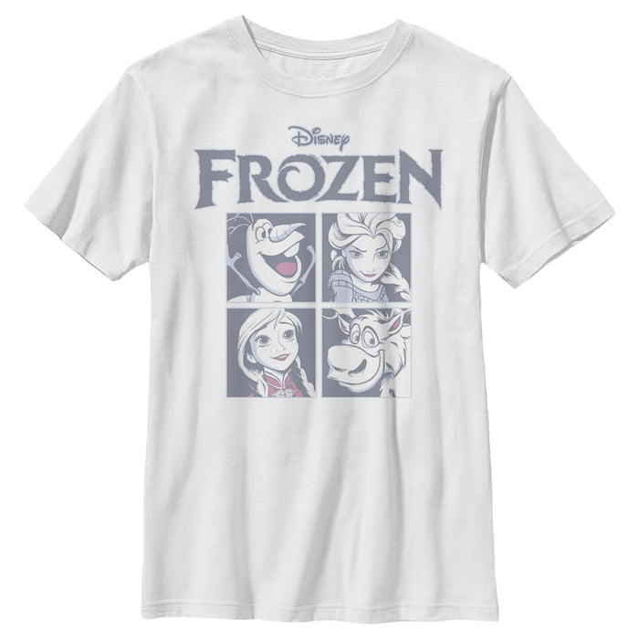 fifth sun Boy's Frozen Character Squares T-Shirt