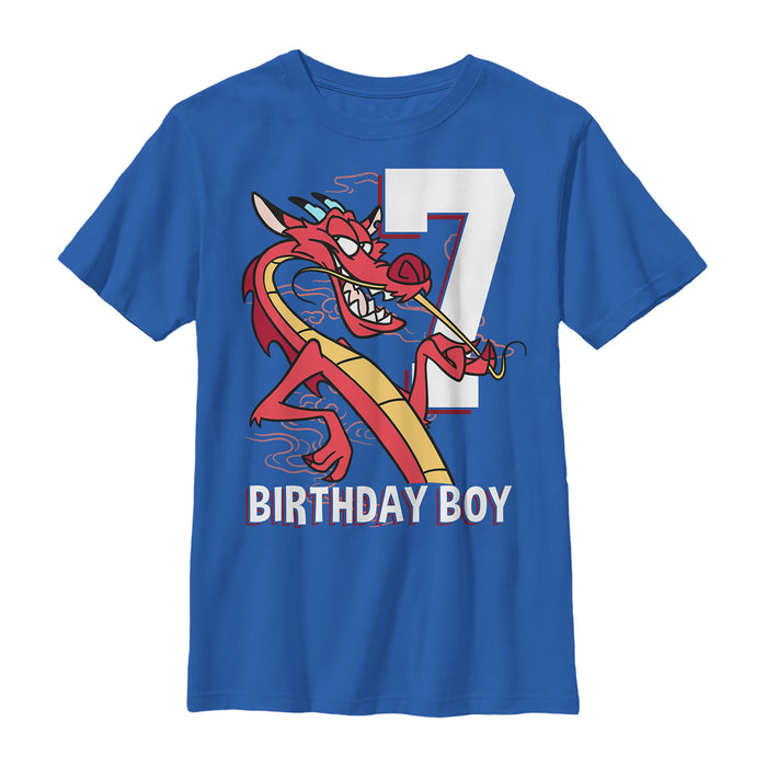 fifth sun Boy's Mulan Mushu 6th Birthday T-Shirt