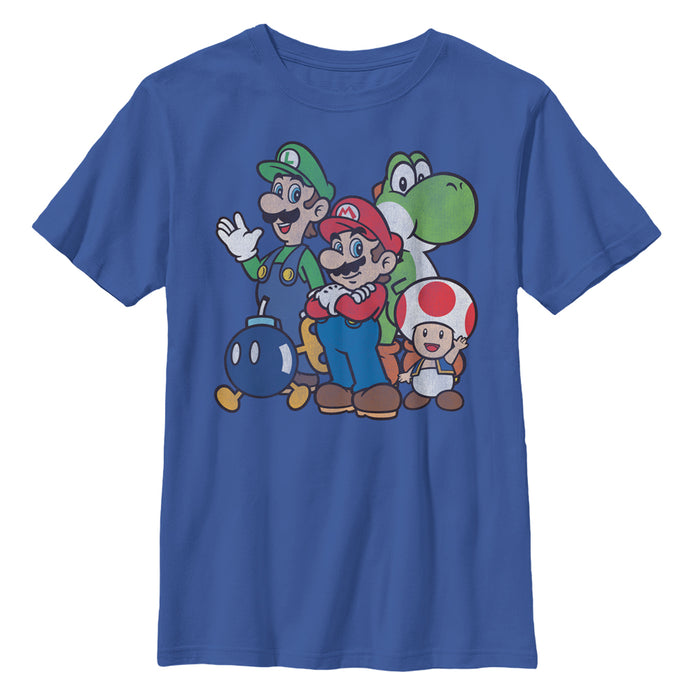 fifth sun Boy's Nintendo Mario Super Bros T-Shirt