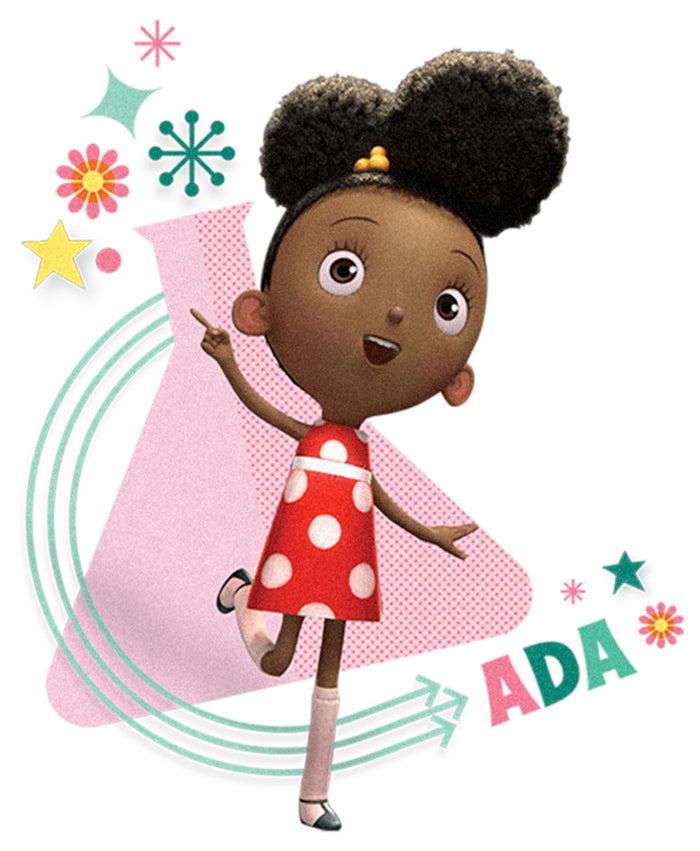 Fifth Sun Girl's Ada Twist Scientist Pose T-Shirt