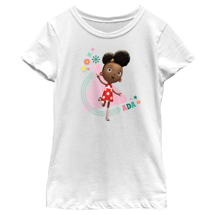 fifth sun Girl's Ada Twist Scientist Pose T-Shirt