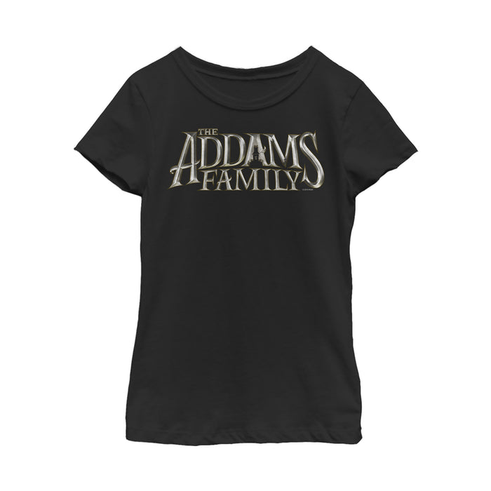 fifth sun Girl's Addams Family Movie Logo T-Shirt