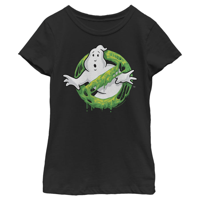 fifth sun Girl's Ghostbusters Slime Logo T-Shirt