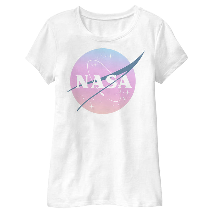 fifth sun Girl's NASA Dusk Logo T-Shirt