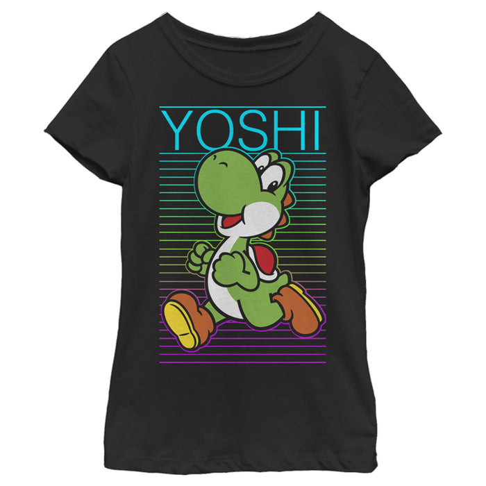 fifth sun Girl's Nintendo Yoshi Run T-Shirt