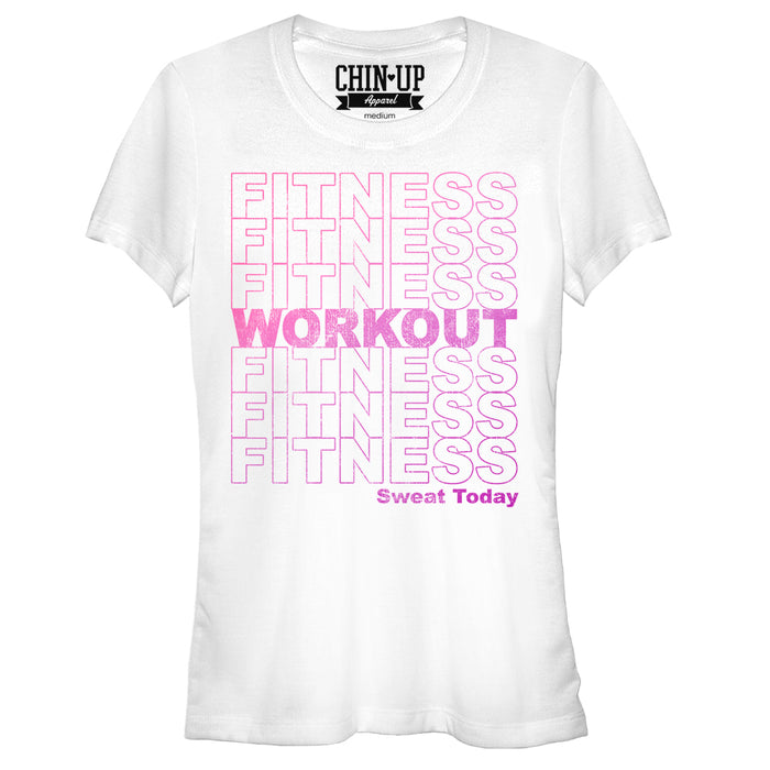 fifth sun Junior's CHIN UP Fitness Workout T-Shirt
