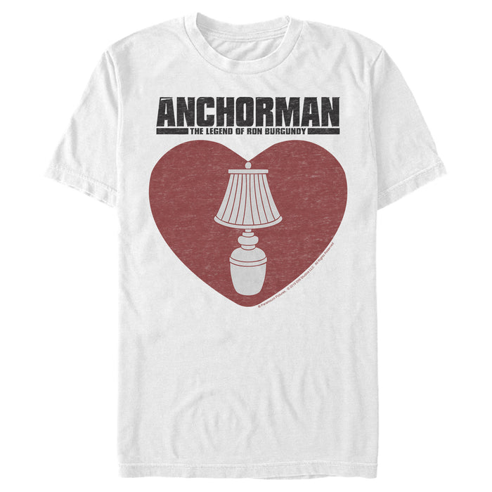fifth sun Men's Anchorman Heart Lamp T-Shirt