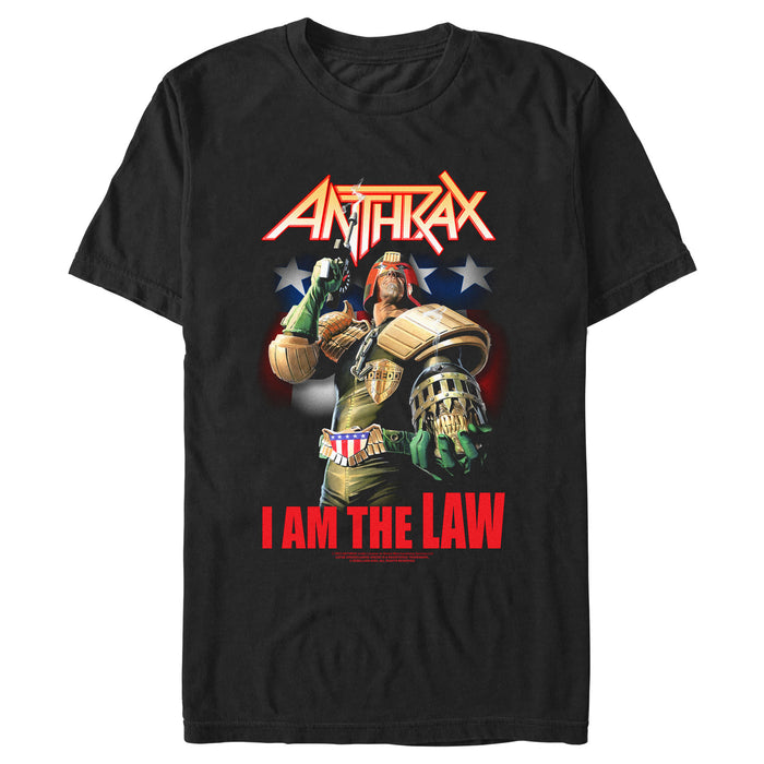 fifth sun Men's Anthrax Dredd I Am The Law T-Shirt