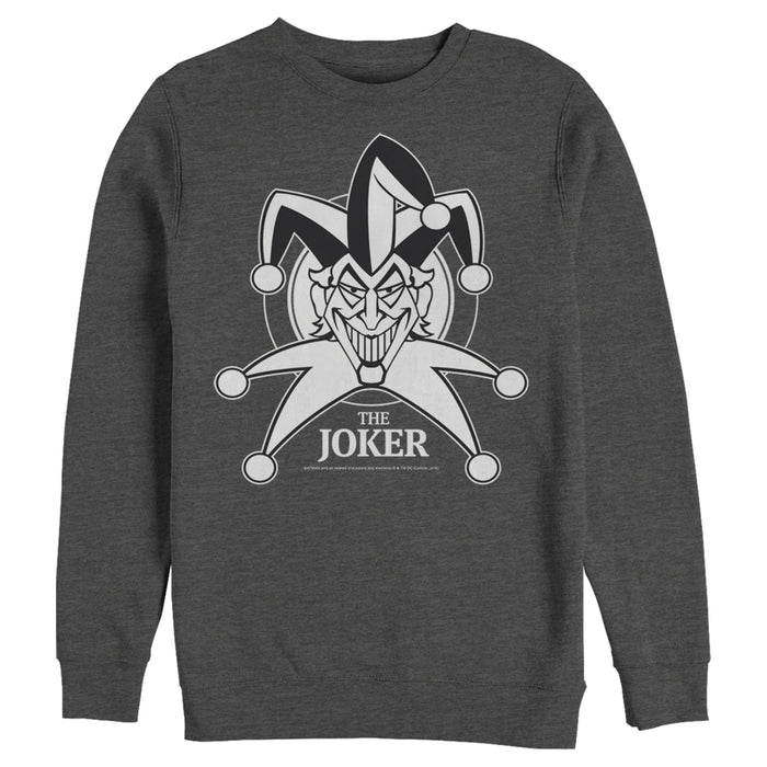 fifth sun Men's Batman Joker Emblem Sweatshirt