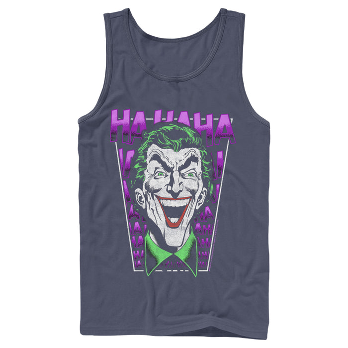 fifth sun Men's Batman Joker Ha Ha Frame Tank Top