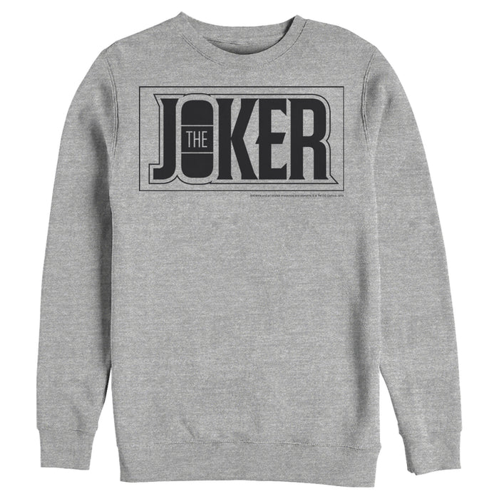 fifth sun Men's Batman Joker Text Logo Sweatshirt
