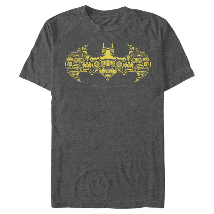Fifth Sun Men's Batman Logo Icon Collage T-Shirt