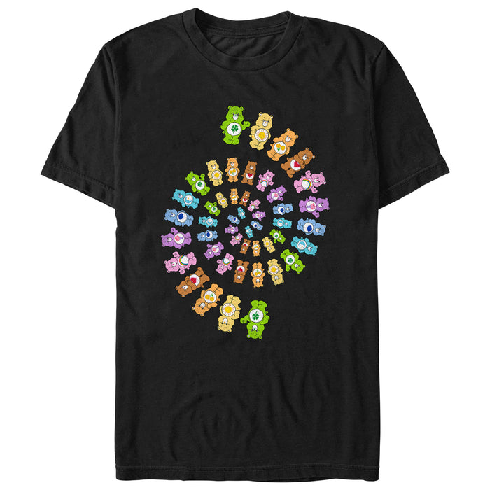 fifth sun Men's Care Bears Colorful Spiral T-Shirt