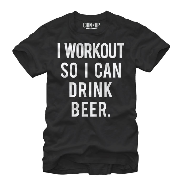 fifth sun Men's CHIN UP Workout for Beer T-Shirt