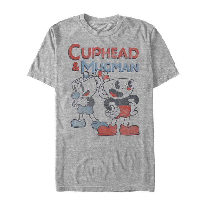 fifth sun Men's Cuphead Best Friend Mugman T-Shirt