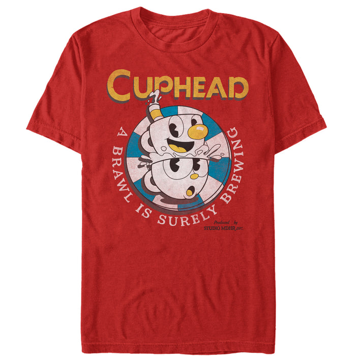 fifth sun Men's Cuphead Brawl is Brewing T-Shirt