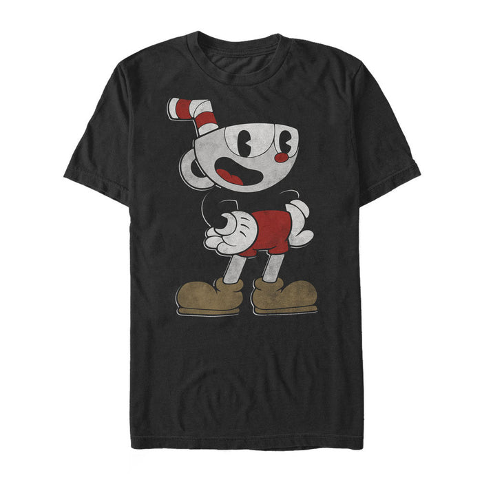 fifth sun Men's Cuphead Happy Pose T-Shirt