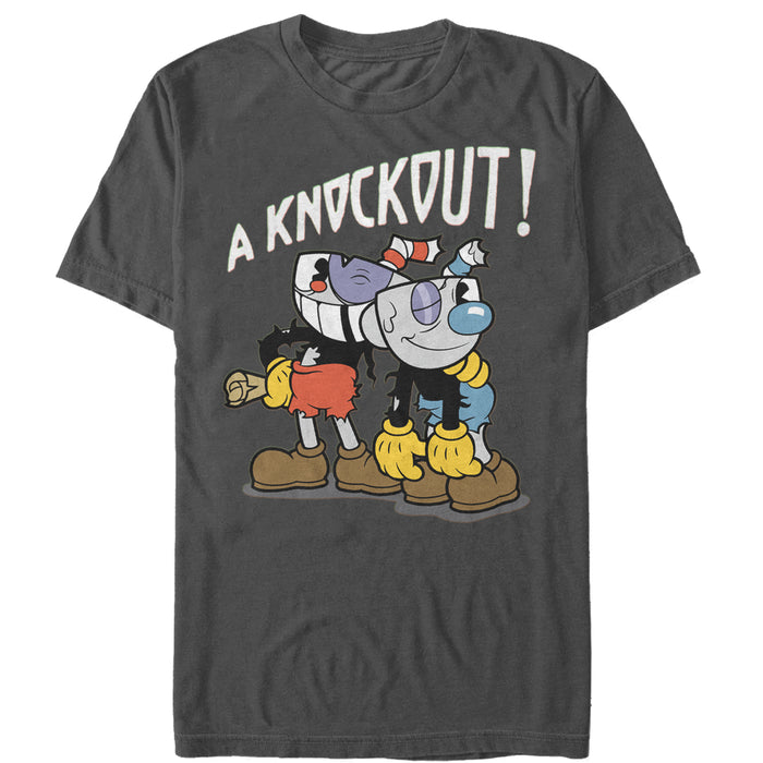 fifth sun Men's Cuphead Knockout Pose T-Shirt