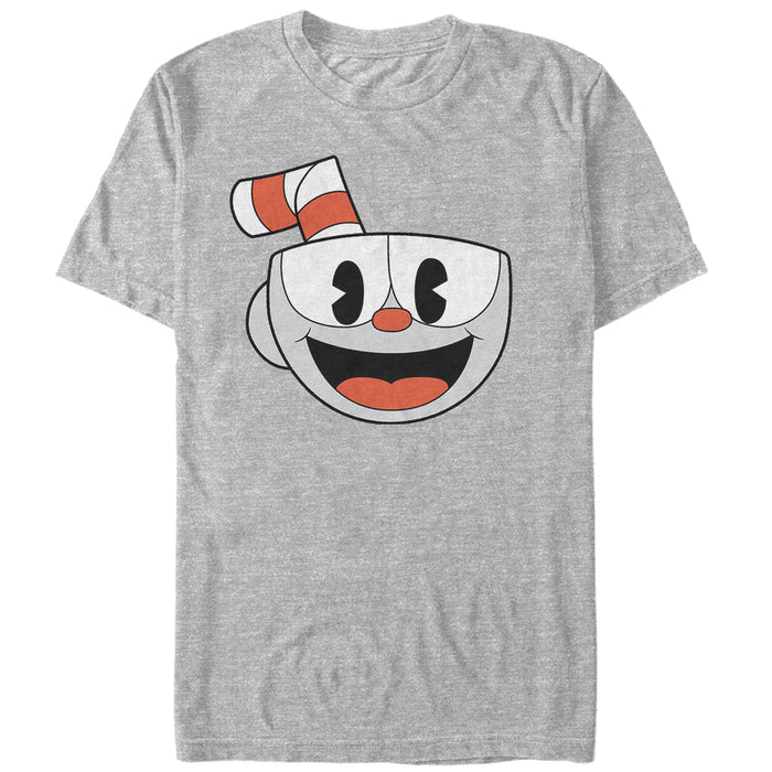fifth sun Men's Cuphead Smile Portrait T-Shirt