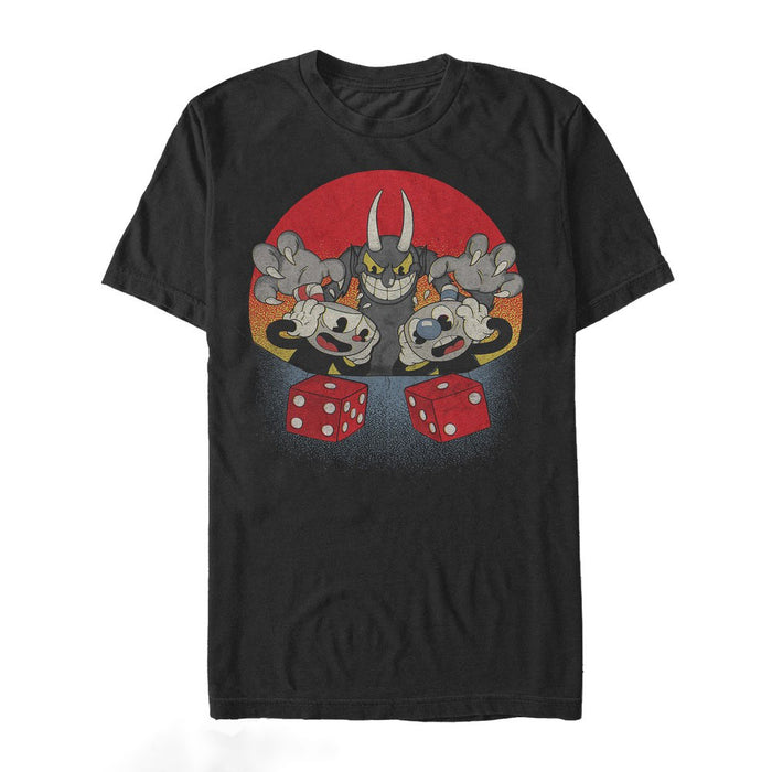 fifth sun Men's Cuphead Snake Eyes T-Shirt