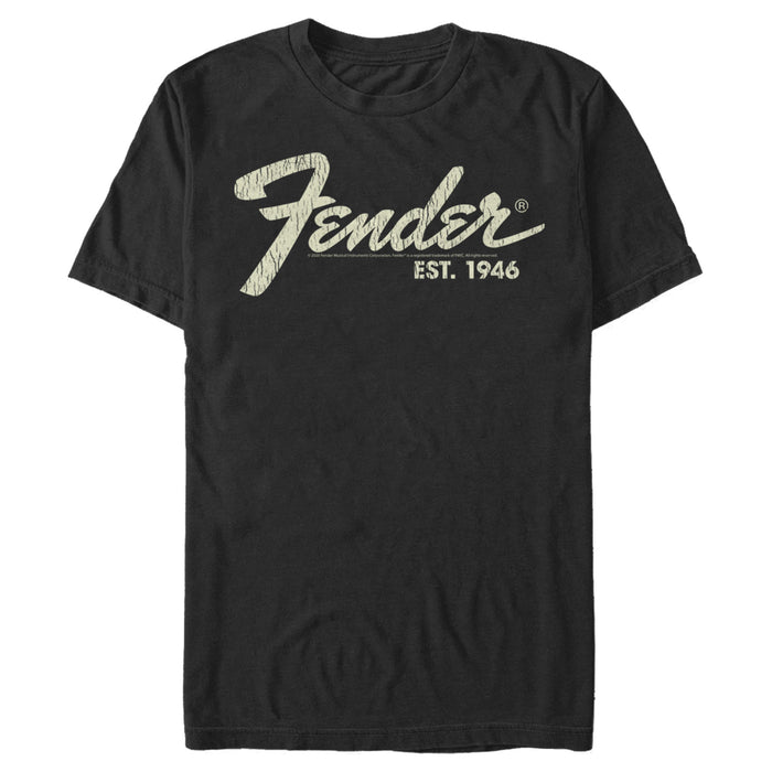 fifth sun Men's Fender Distressed Logo T-Shirt