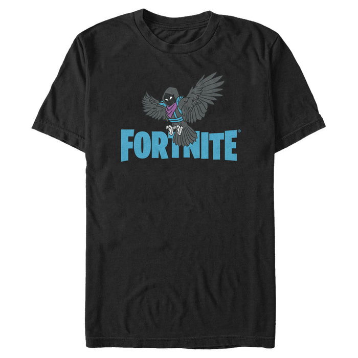 fifth sun Men's Fortnite Raven Logo T-Shirt