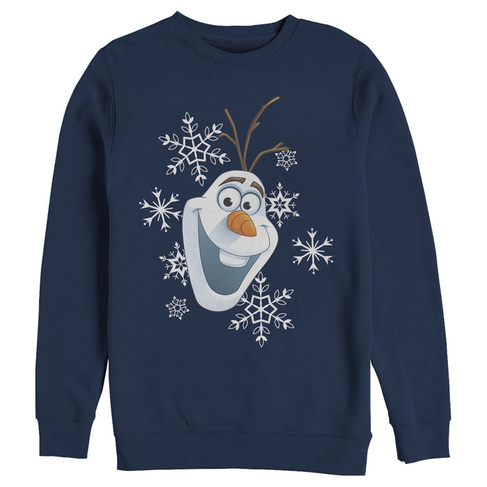 Fifth Sun Men's Frozen Olaf Smile Sweatshirt