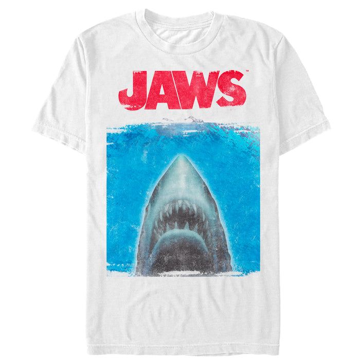 fifth sun Men's Jaws Shark Movie Poster T-Shirt