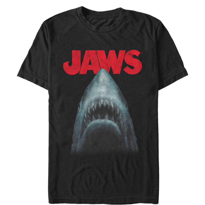 fifth sun Men's Jaws Shark Teeth Poster T-Shirt