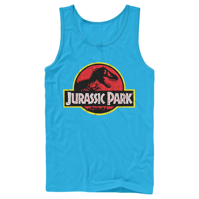 Fifth Sun Men's Jurassic Park T Rex Logo Tank Top