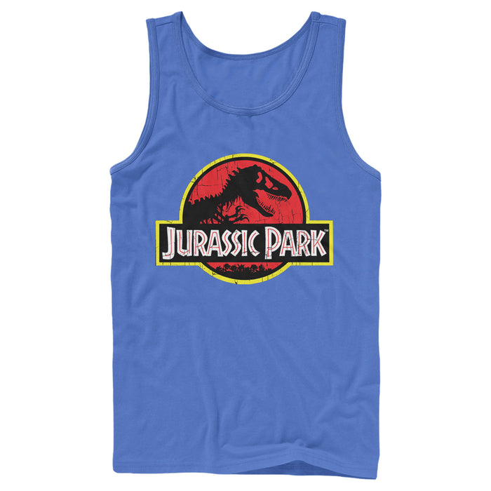 Fifth Sun Men's Jurassic Park T Rex Logo Tank Top