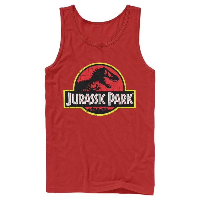 Fifth Sun Men's Jurassic Park T Rex Logo Tank Top