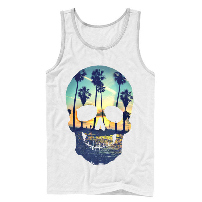 fifth sun Men's Lost Gods Sunset Skull Tank Top