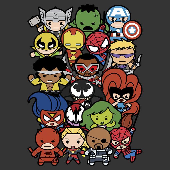 Fifth Sun Men's Marvel Kawaii Hero Shot T-Shirt