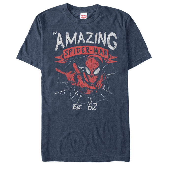 fifth sun Men's Marvel Spider-Man Est 62 T-Shirt