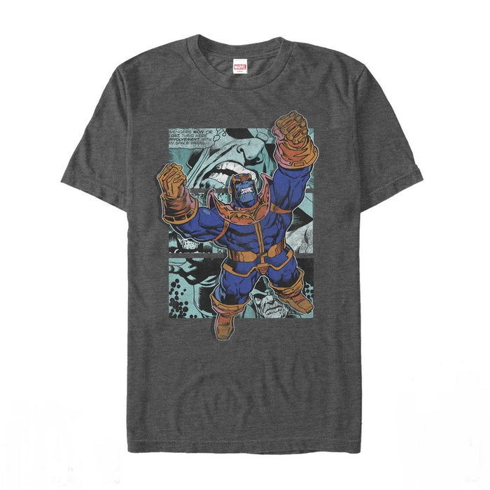 fifth sun Men's Marvel Thanos Panel T-Shirt