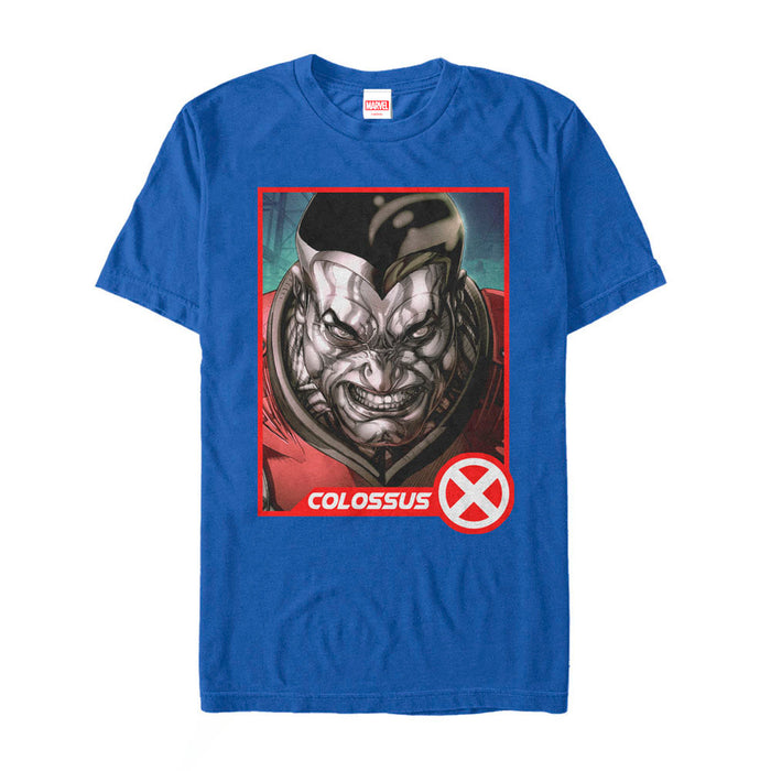 fifth sun Men's Marvel X-Men Colossus Card T-Shirt