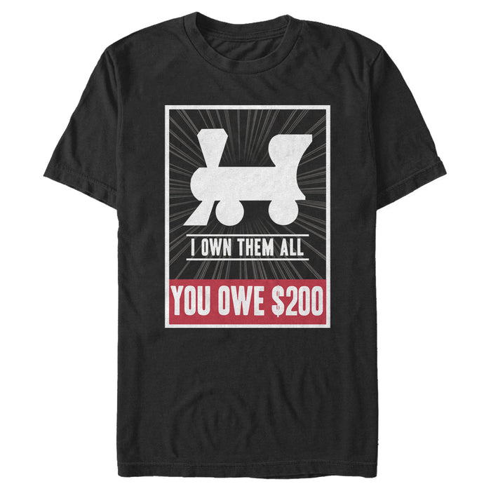 fifth sun Men's Monopoly Own All Railroads T-Shirt