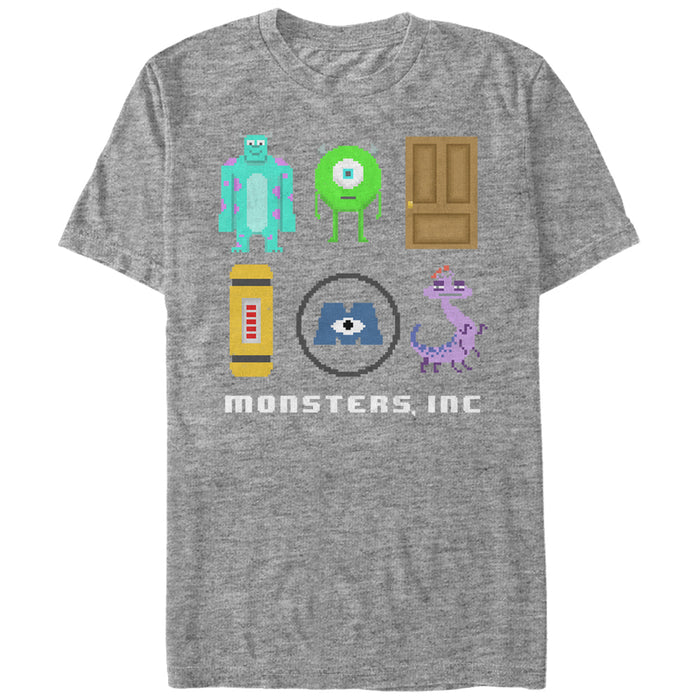 fifth sun Men's Monsters Inc Pixel Scarers T-Shirt