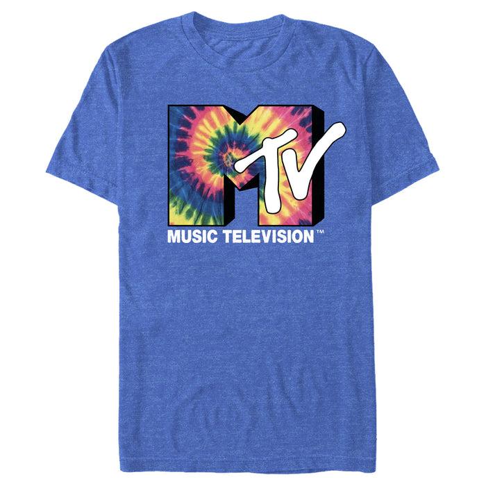 fifth sun Men's MTV 60s Tie Dye Logo T-Shirt
