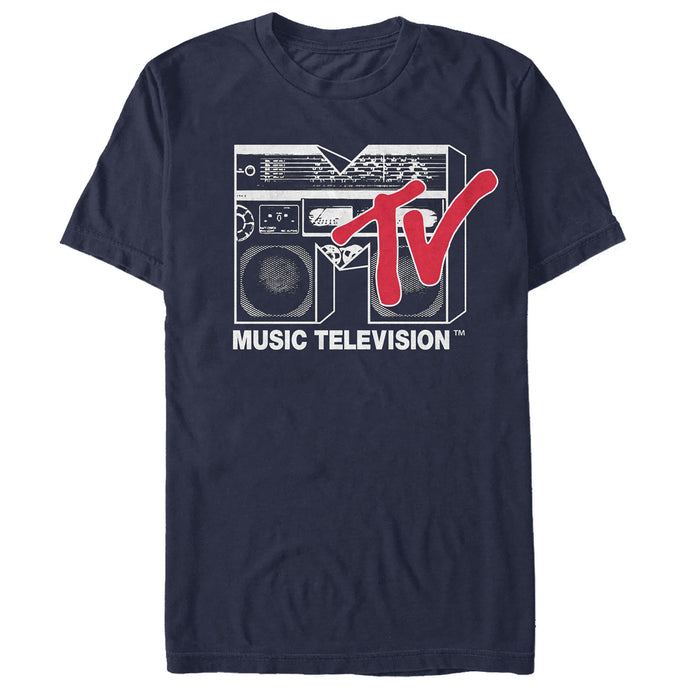 fifth sun Men's MTV Boombox Logo T-Shirt