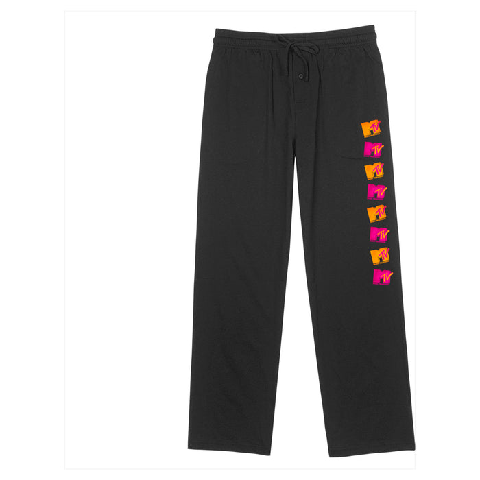 fifth sun Men's MTV Bright Logo Stack Lounge Pants