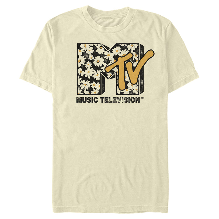 fifth sun Men's MTV Floral Print Logo T-Shirt