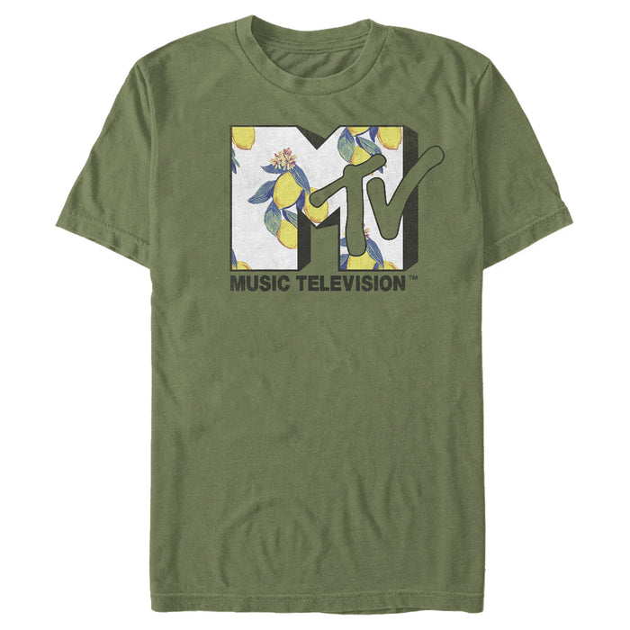 fifth sun Men's MTV Flower Logo T-Shirt