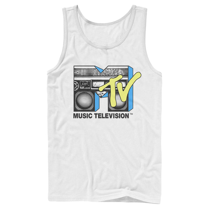 fifth sun Men's MTV Retro Stereo Logo Tank Top
