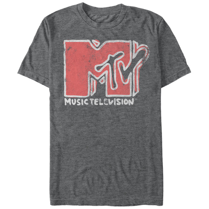 fifth sun Men's MTV Scribble Logo T-Shirt
