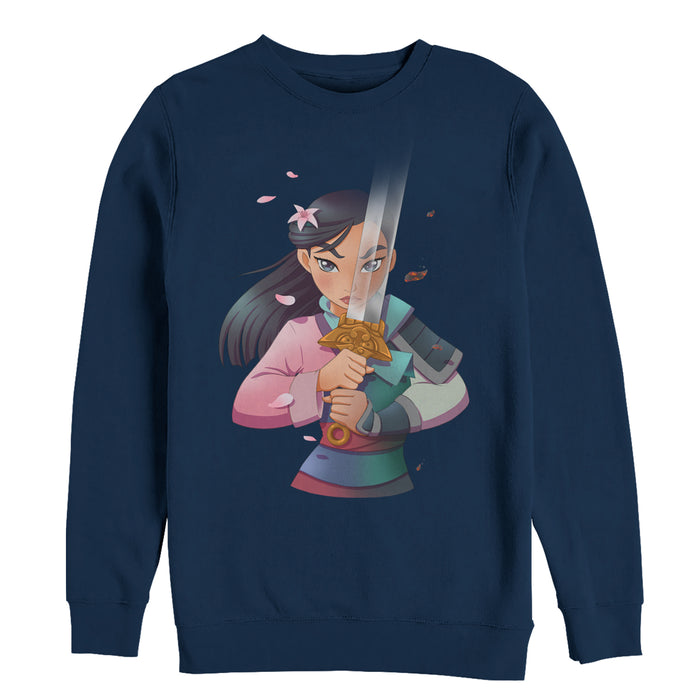 fifth sun Men's Mulan Anime Reflection Sweatshirt