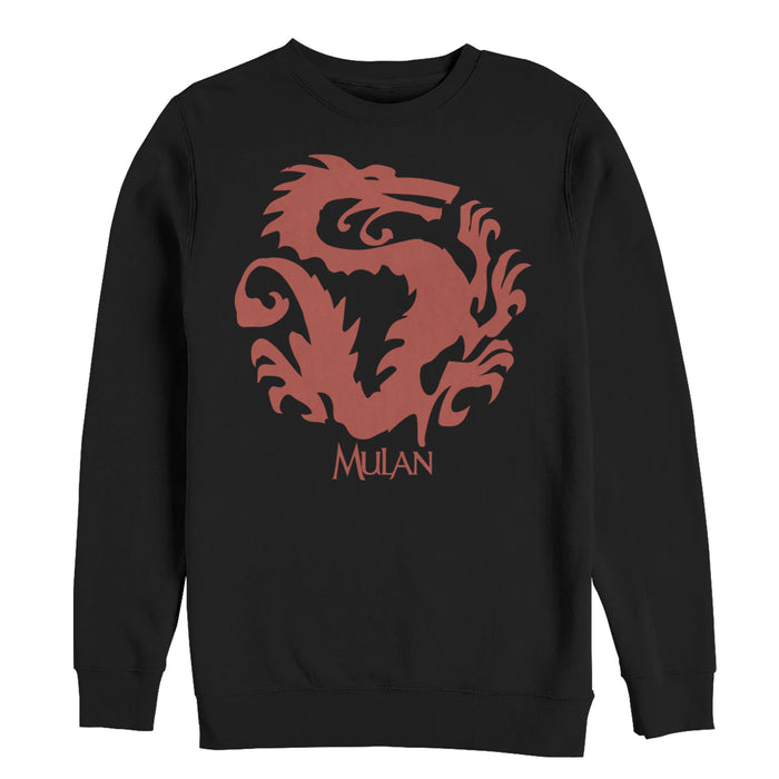 fifth sun Men's Mulan Dragon Symbol Sweatshirt