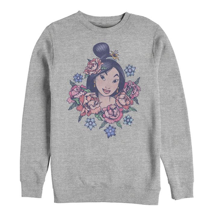 fifth sun Men's Mulan Floral Portrait Sweatshirt